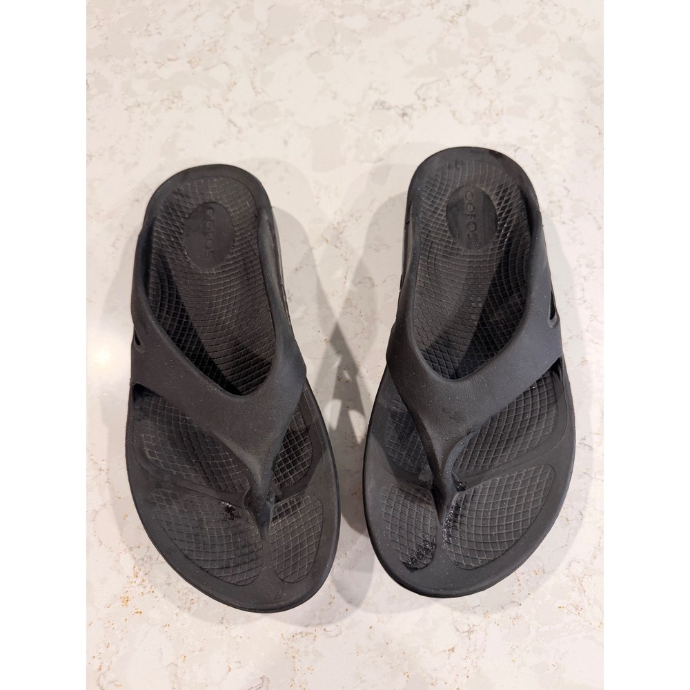 OOFOS OOriginal Recovery Sandals Black Mens 5 Womens 7 EU 38 Flip Flops - Picture 2 of 7